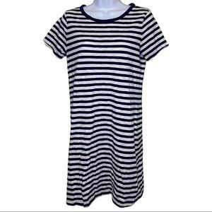 Old Navy T-Shirt Dress Women’s Size Small - Navy Blue & White Stripes